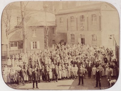 Fabrieksarbeiders door French School